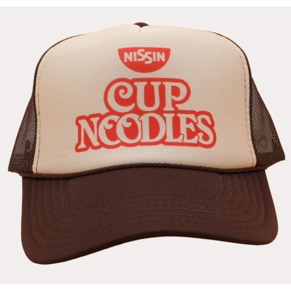 NISSIN CUP NOODLES Trucker Hat Vintage NISSIN Hat - Picture 1 of 4
